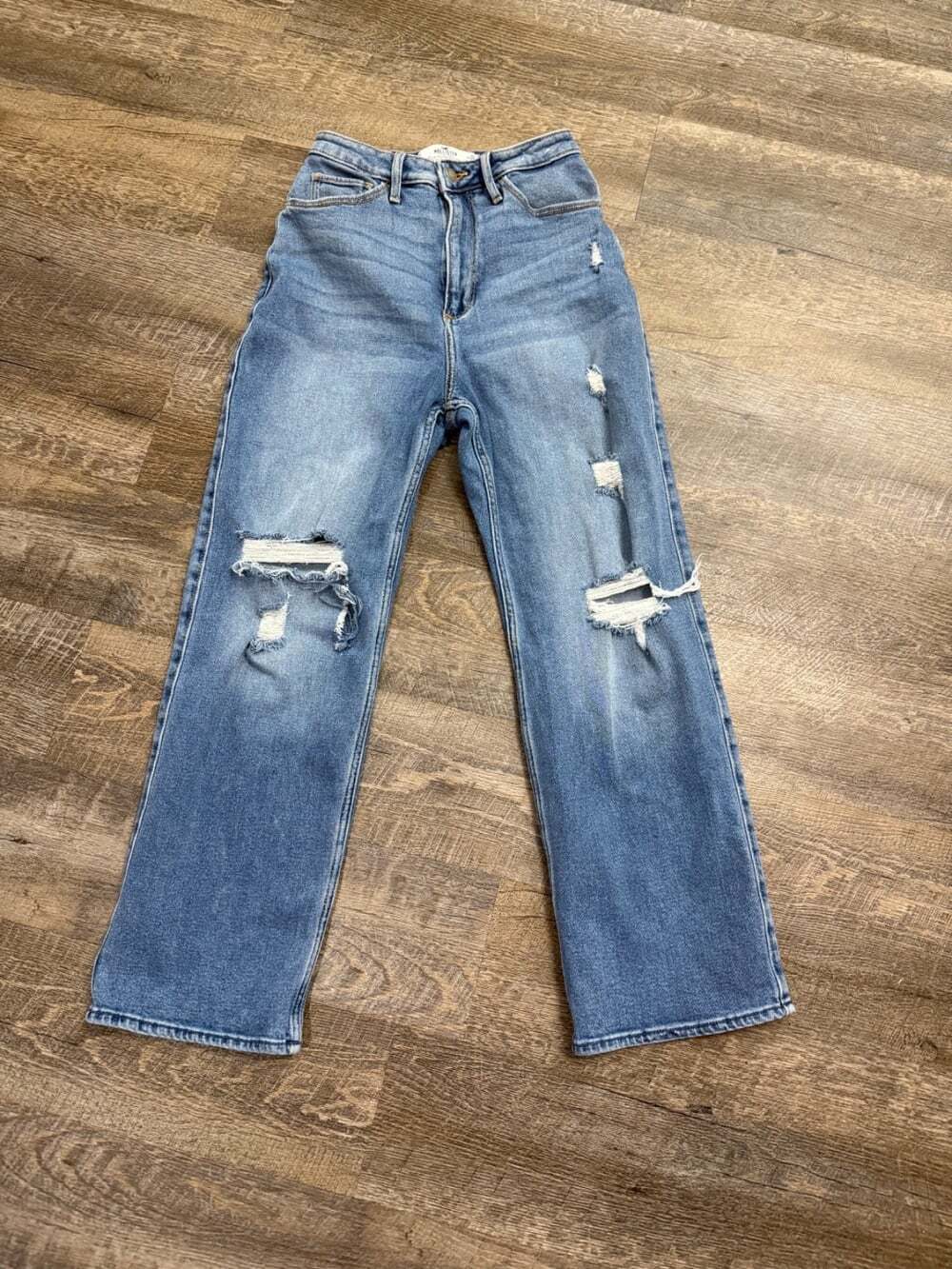 Hollister Jeans Women 3S 26x29 Blue Curvy Ultra High Rise Dad Light Wash Stretch